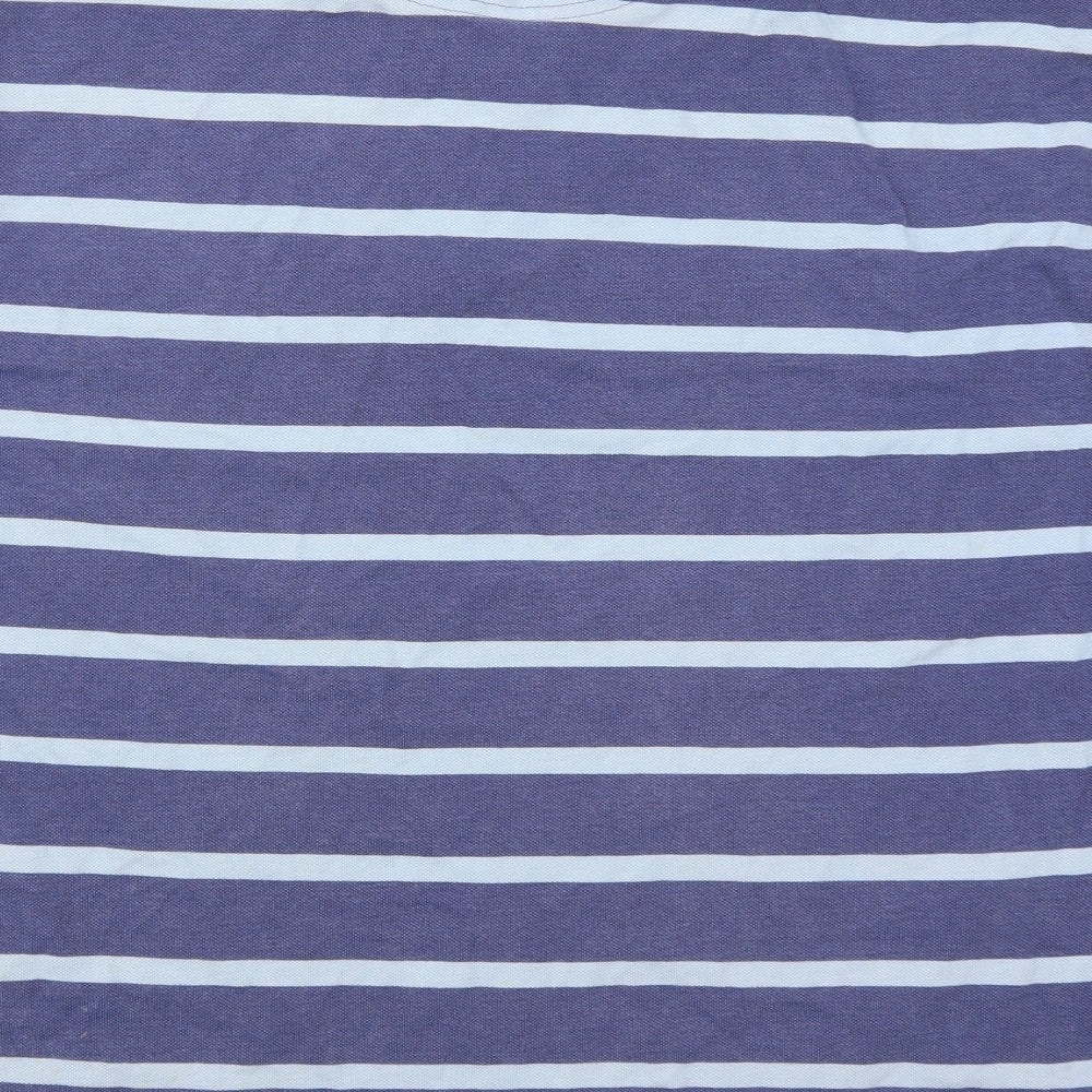 Wolsey Mens Blue Striped   Polo Size L