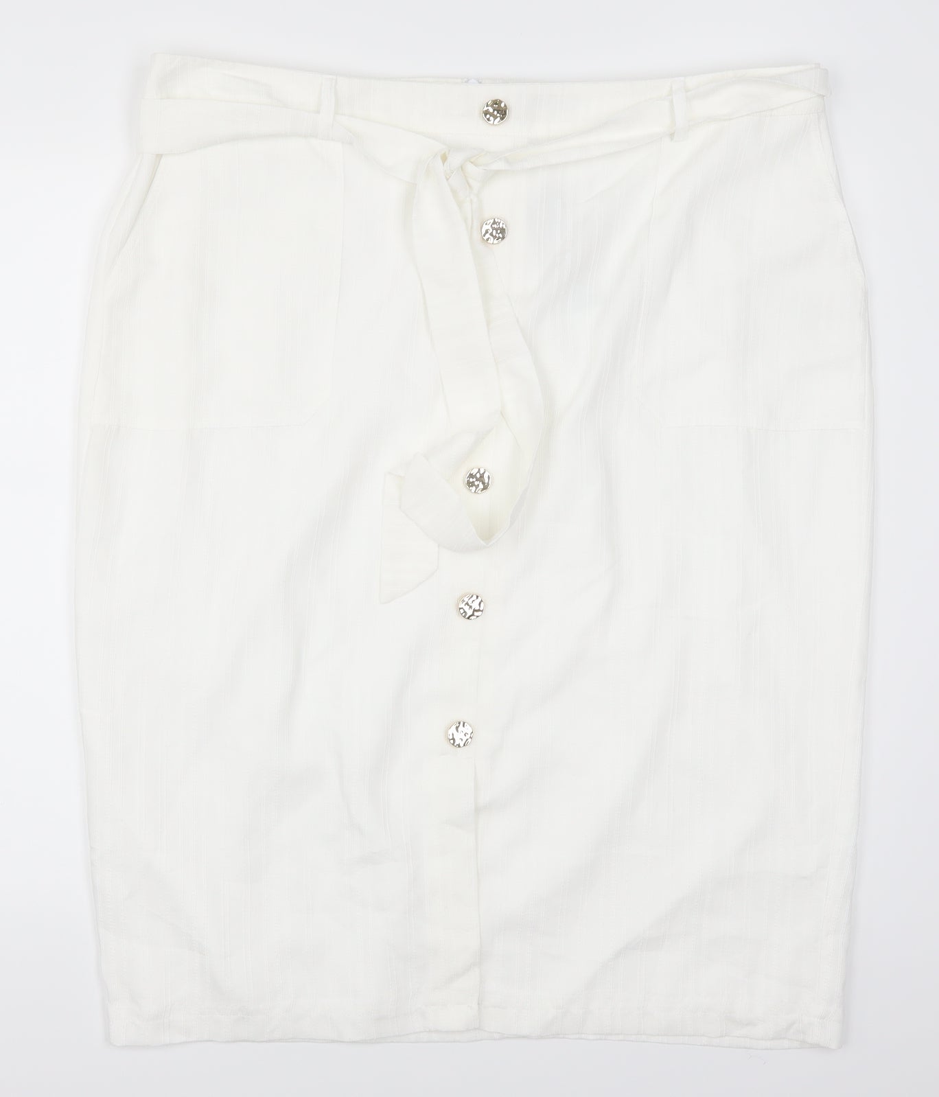 Soon Womens White   Straight & Pencil Skirt Size 20