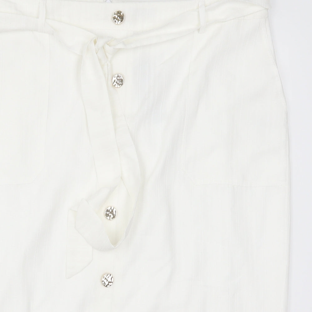 Soon Womens White   Straight & Pencil Skirt Size 20