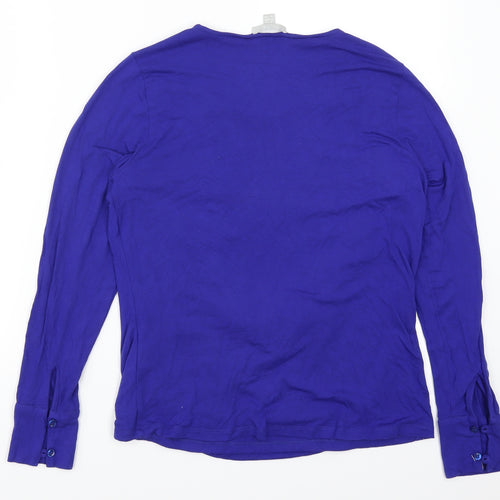 Pure Womens Blue   Basic T-Shirt Size 14  - Cowl