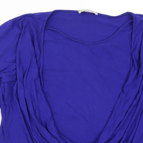 Pure Womens Blue   Basic T-Shirt Size 14  - Cowl