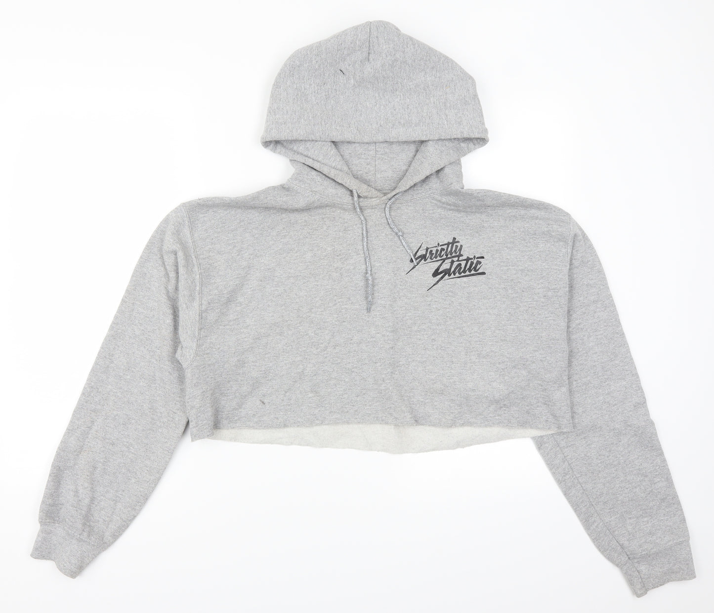 Gildan Womens Grey   Pullover Hoodie Size M  - Strictly Static