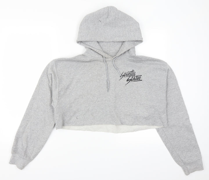 Gildan Womens Grey Pullover Hoodie Size M - Strictly Static