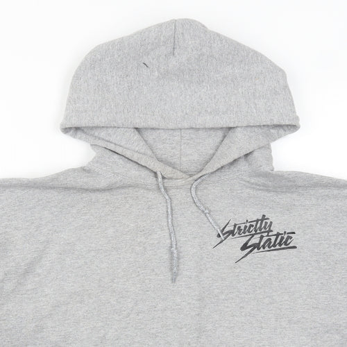 Gildan Womens Grey   Pullover Hoodie Size M  - Strictly Static