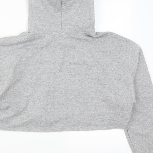 Gildan Womens Grey   Pullover Hoodie Size M  - Strictly Static