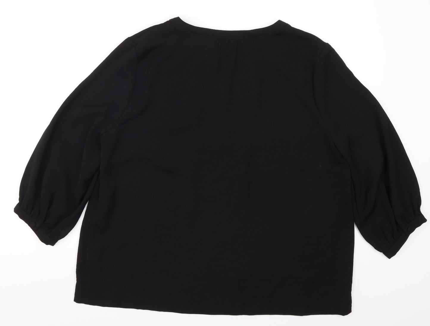 Nutmeg Womens Black   Basic Blouse Size 14
