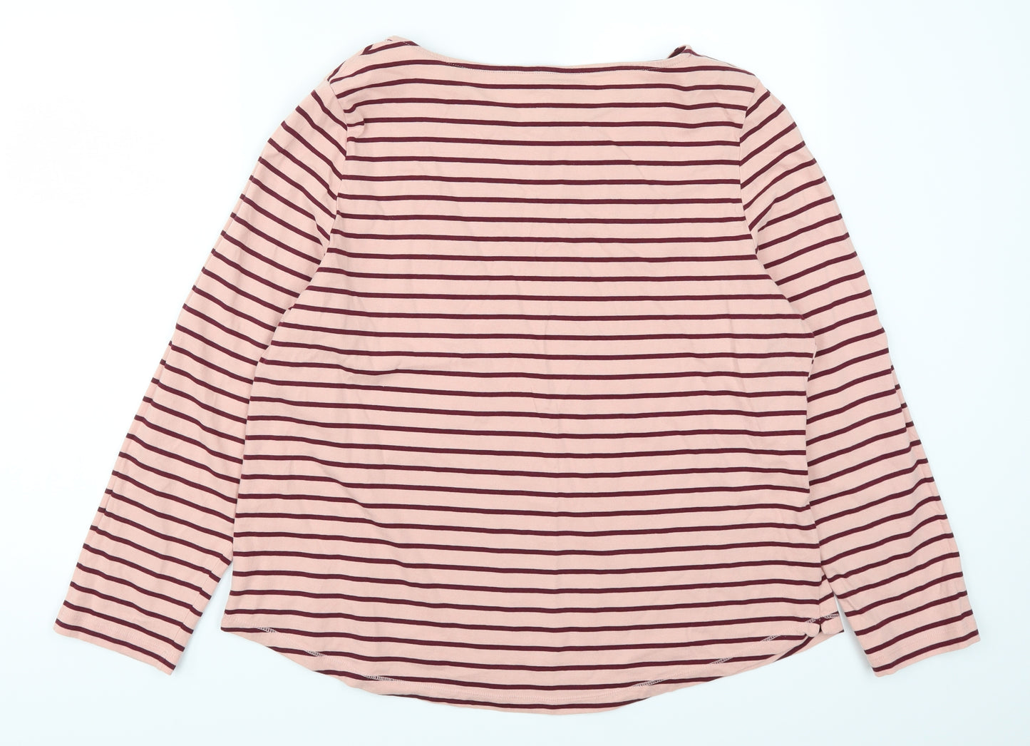 George Womens Pink Striped  Basic T-Shirt Size 20