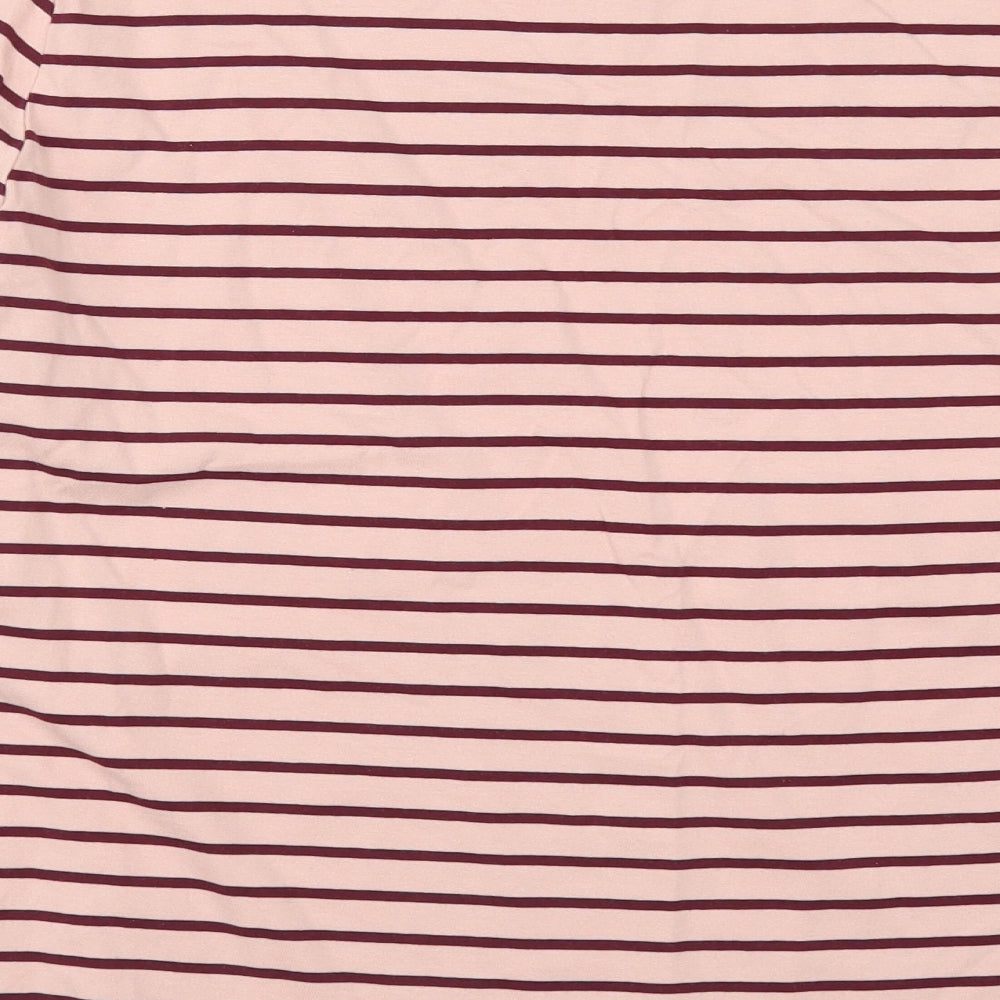 George Womens Pink Striped  Basic T-Shirt Size 20