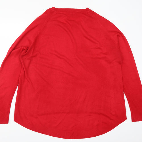 Primark Womens Red   Pullover Jumper Size 18