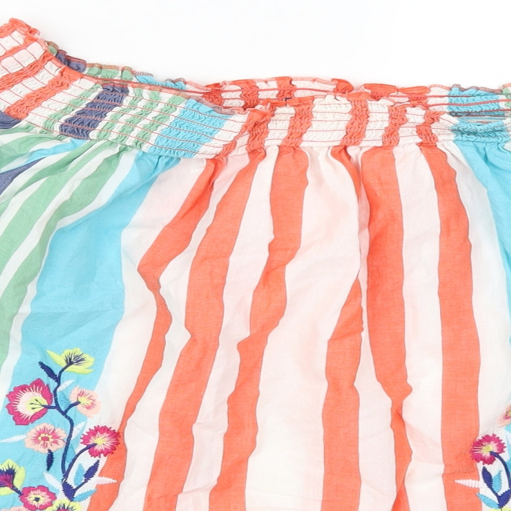 Marks and Spencer Womens Multicoloured Floral  Basic T-Shirt Size 14