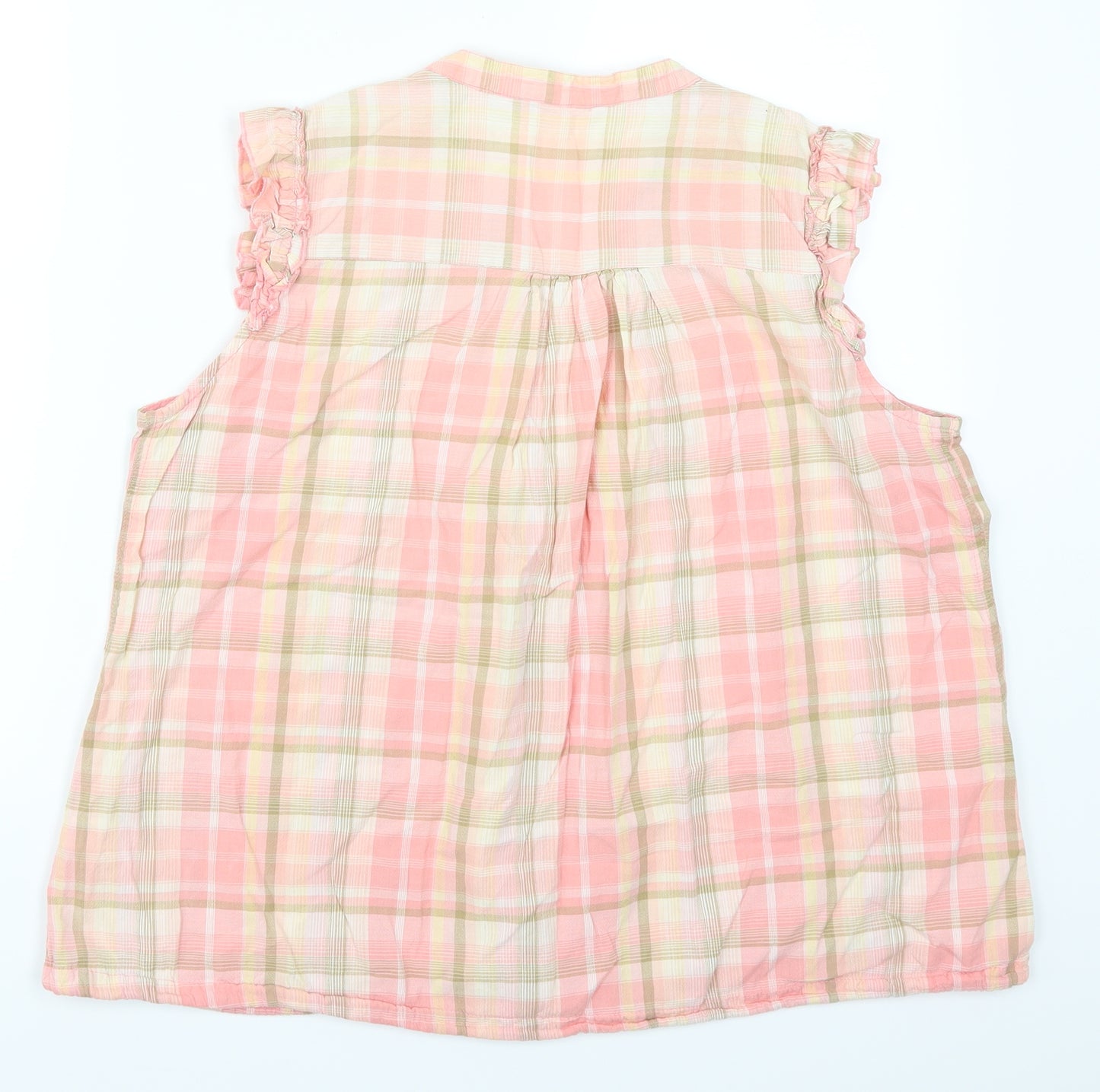 TU Womens Pink Check  Basic Button-Up Size 20