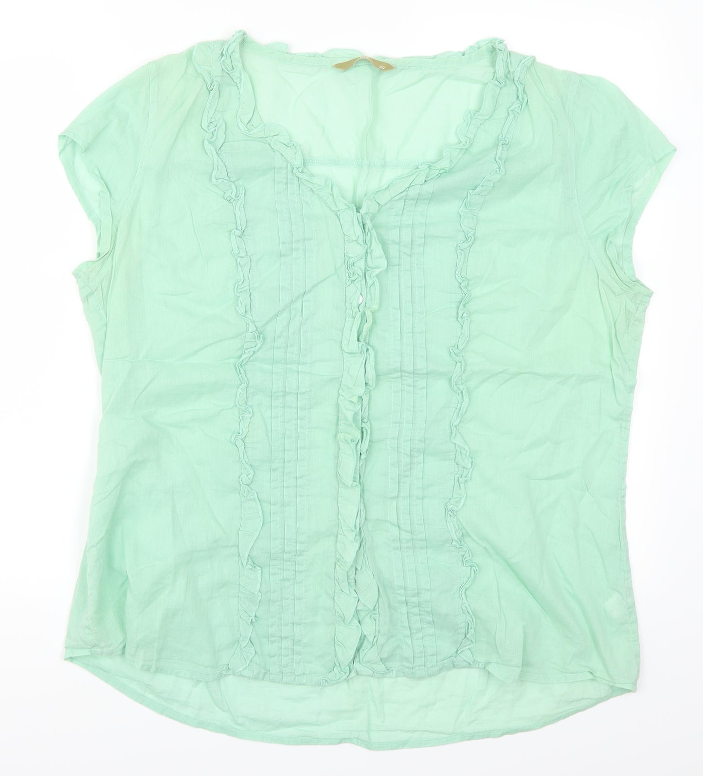 TU Womens Green   Basic Blouse Size 20