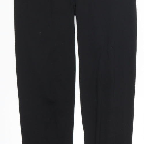 Original USA Womens Black   Cropped Leggings Size 8 L24 in