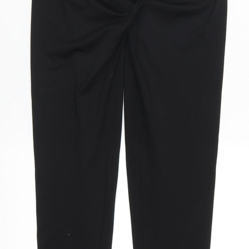 Original USA Womens Black   Cropped Leggings Size 8 L24 in