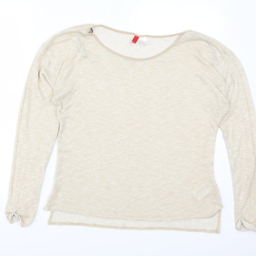 H&M Womens Beige   Basic T-Shirt Size 10