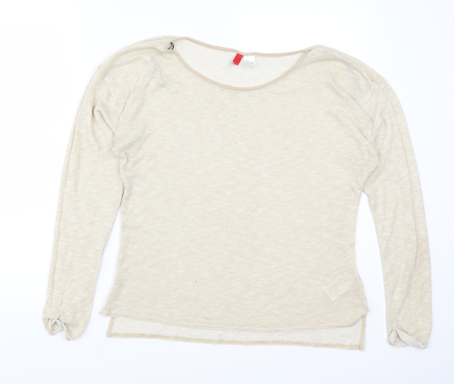 H&M Womens Beige   Basic T-Shirt Size 10