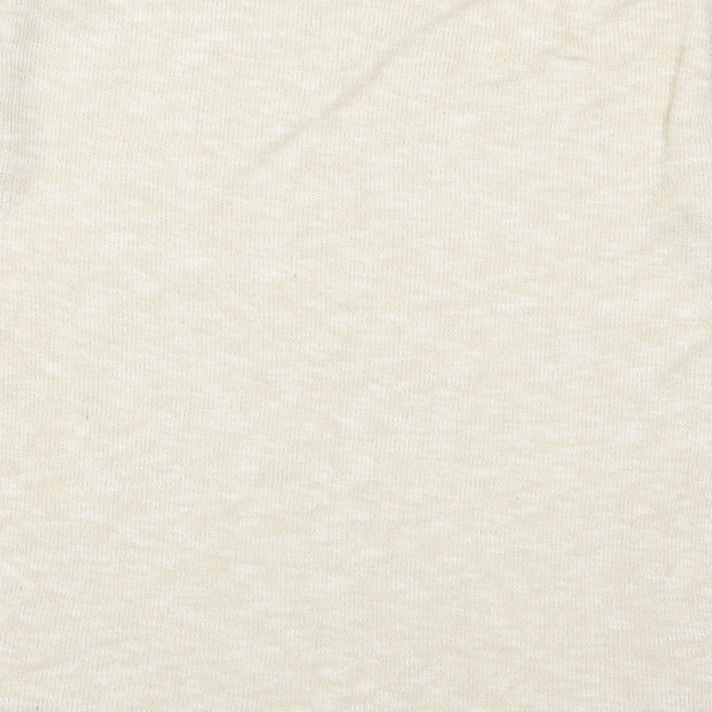 H&M Womens Beige   Basic T-Shirt Size 10