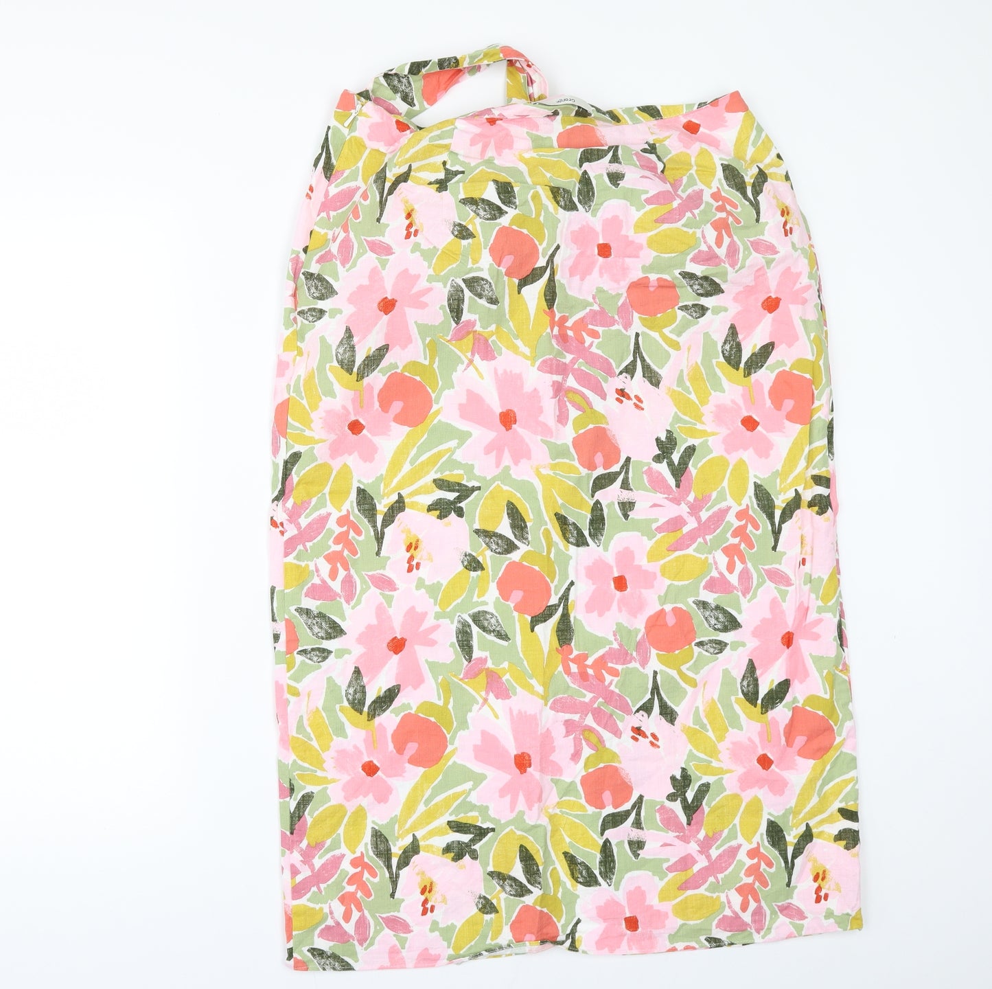 George Womens Multicoloured Floral  A-Line Skirt Size 14  - Front Split