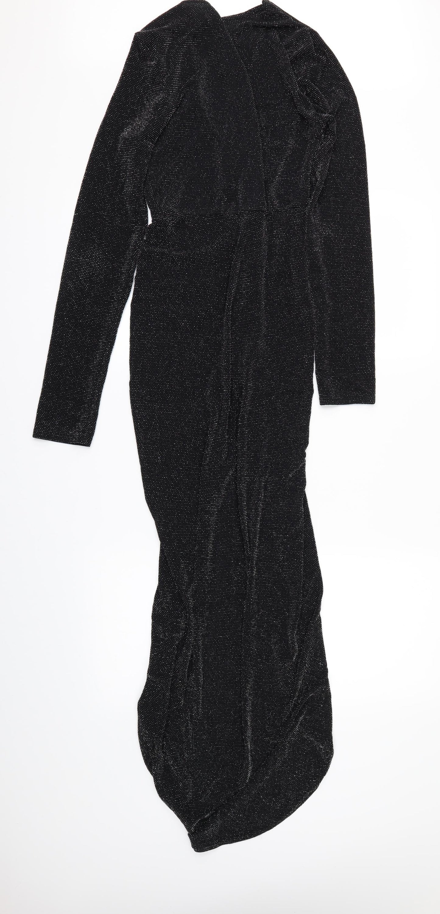 EDGE Womens Black   Ball Gown  Size 12  - Dipped hem