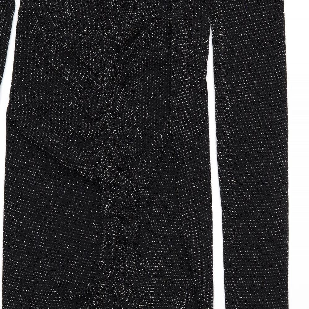 EDGE Womens Black   Ball Gown  Size 12  - Dipped hem