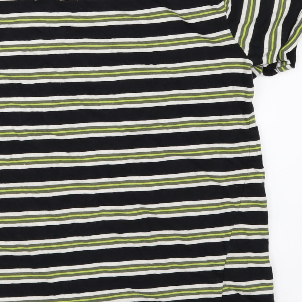 George Boys Black Striped  Basic T-Shirt Size 11-12 Years  - Epic Attitude
