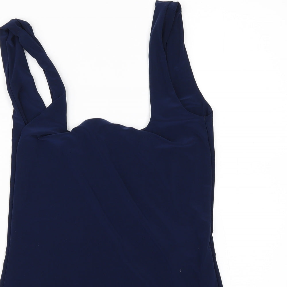 PRETTYLITTLETHING Womens Blue   Bodysuit One-Piece Size 10