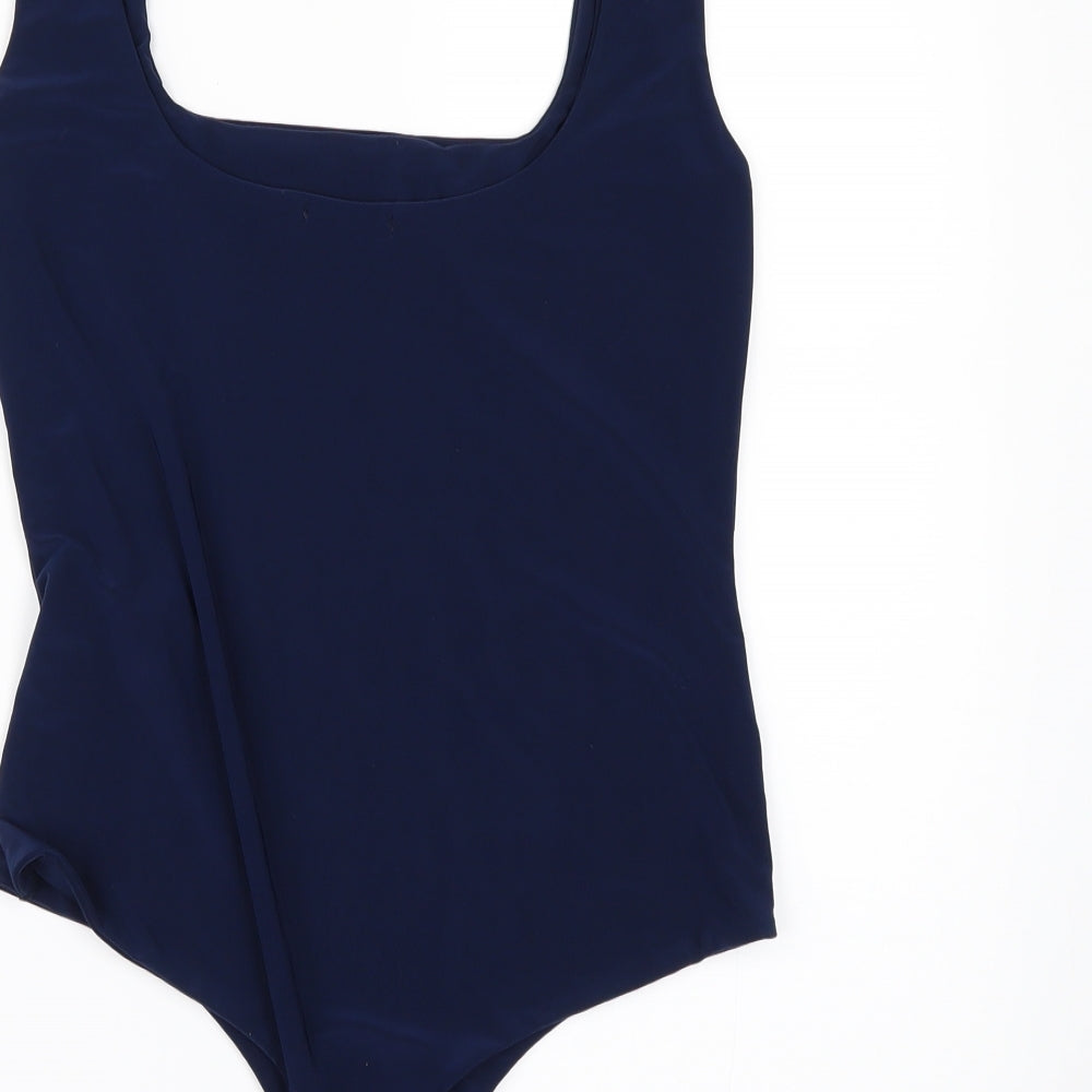 PRETTYLITTLETHING Womens Blue   Bodysuit One-Piece Size 10