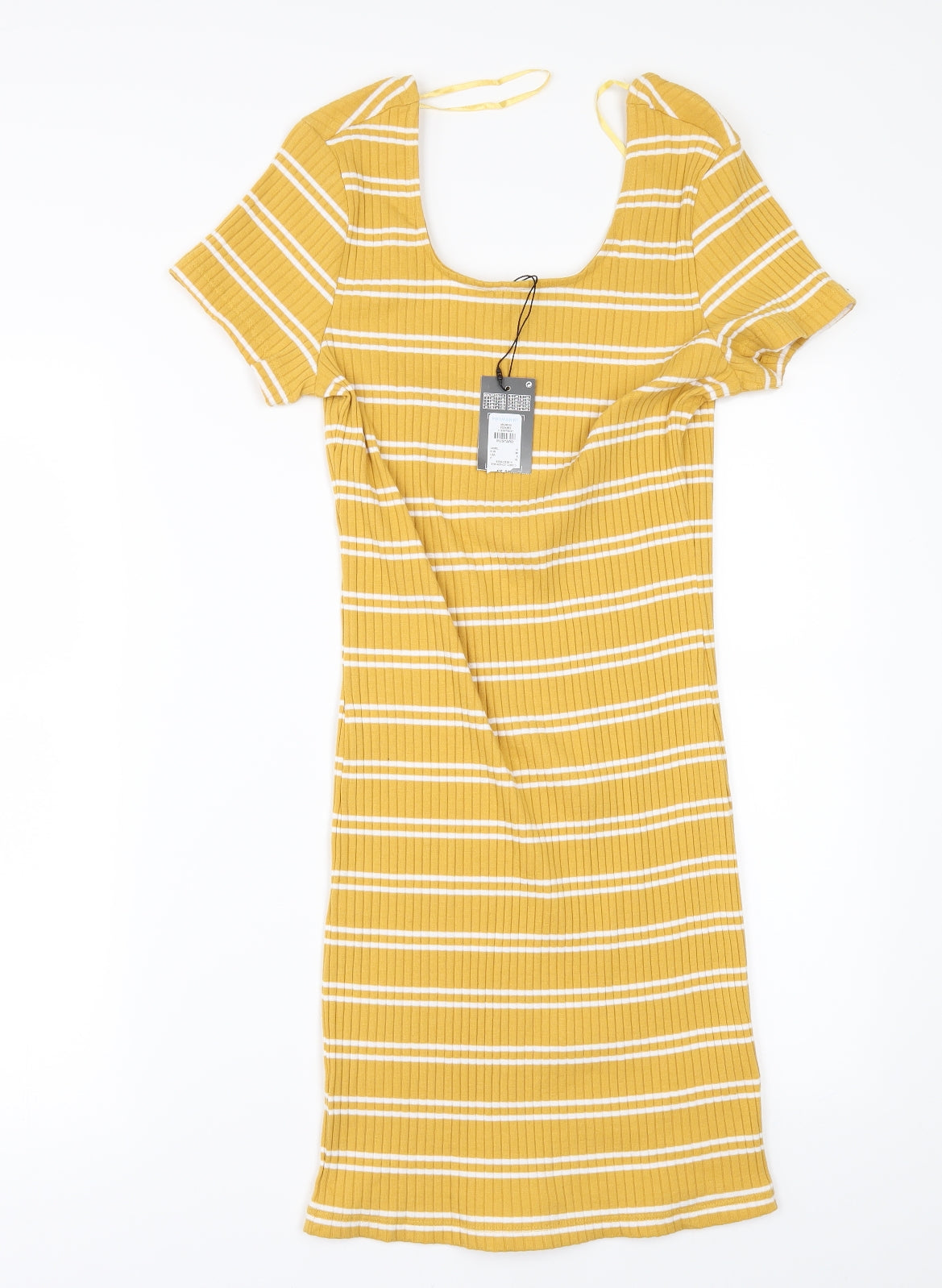 Primark Womens Yellow   T-Shirt Dress  Size 10