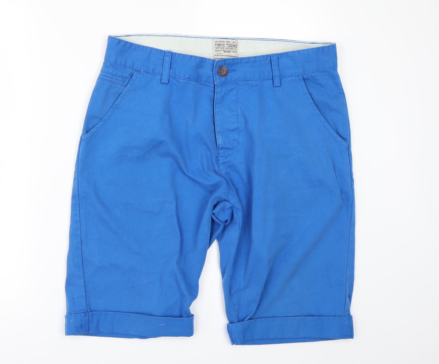 Tokyo Tigers Mens Blue   Chino Shorts Size 32 in