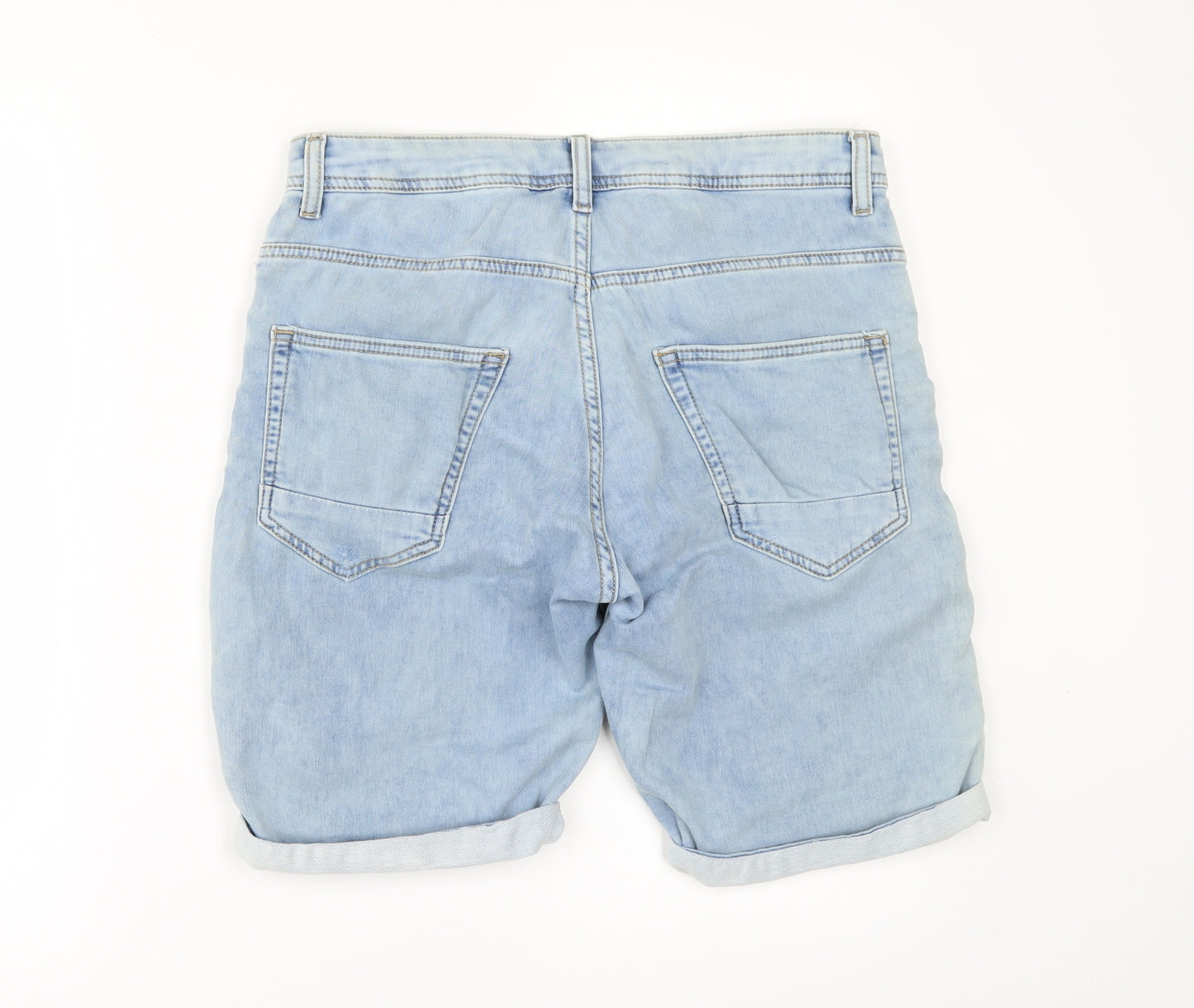 Denim & Co Mens Blue  Denim Chino Shorts Size 30
