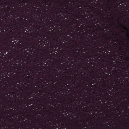 Jacqueline De Yong Womens Purple   Tunic Blouse Size L