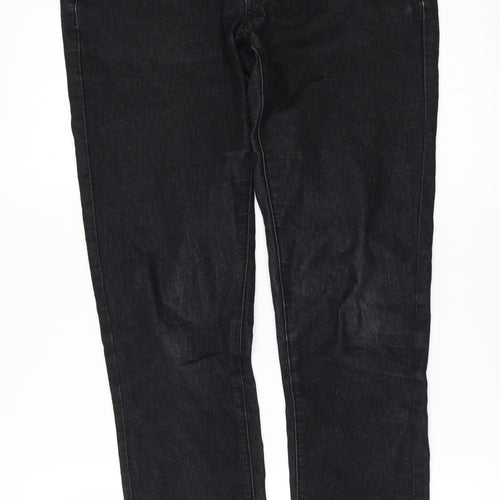 Denim & Co. Womens Black  Denim Skinny Jeans Size 12 L29 in