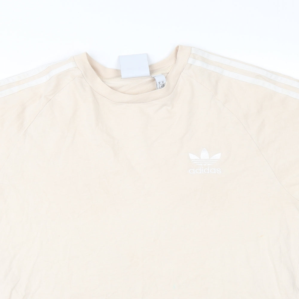 adidas Womens Beige   Basic T-Shirt Size M