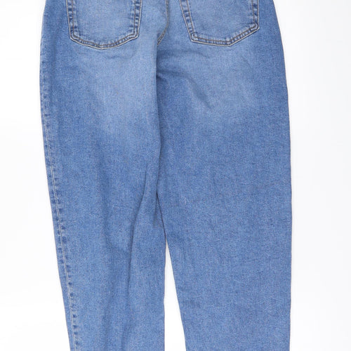 H&M Womens Blue  Denim Straight Jeans Size 8 L28 in