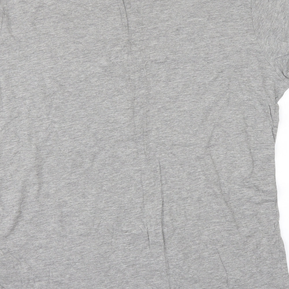 JACK & JONES Mens Grey    T-Shirt Size L