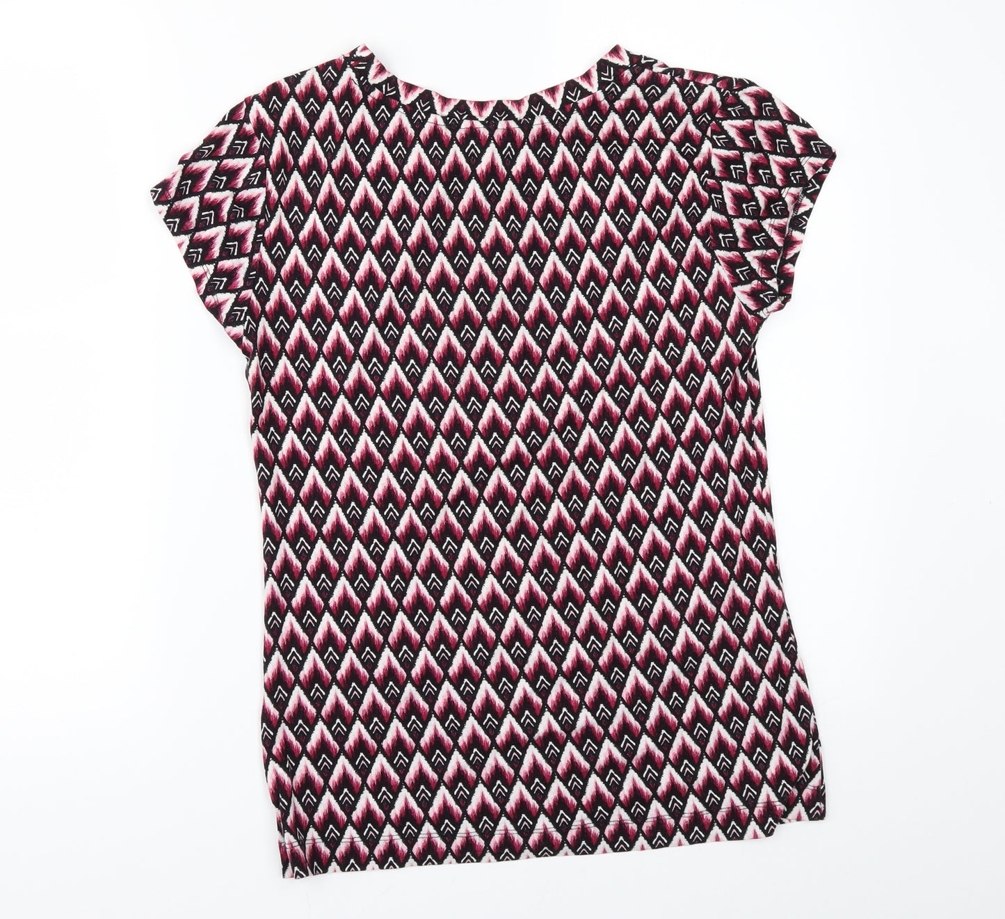 H&M Womens Multicoloured Geometric  Basic T-Shirt Size S