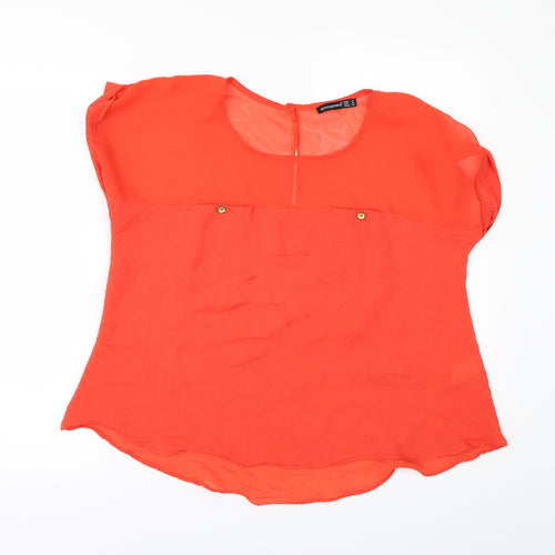 Primark Womens Red   Tunic Blouse Size 12