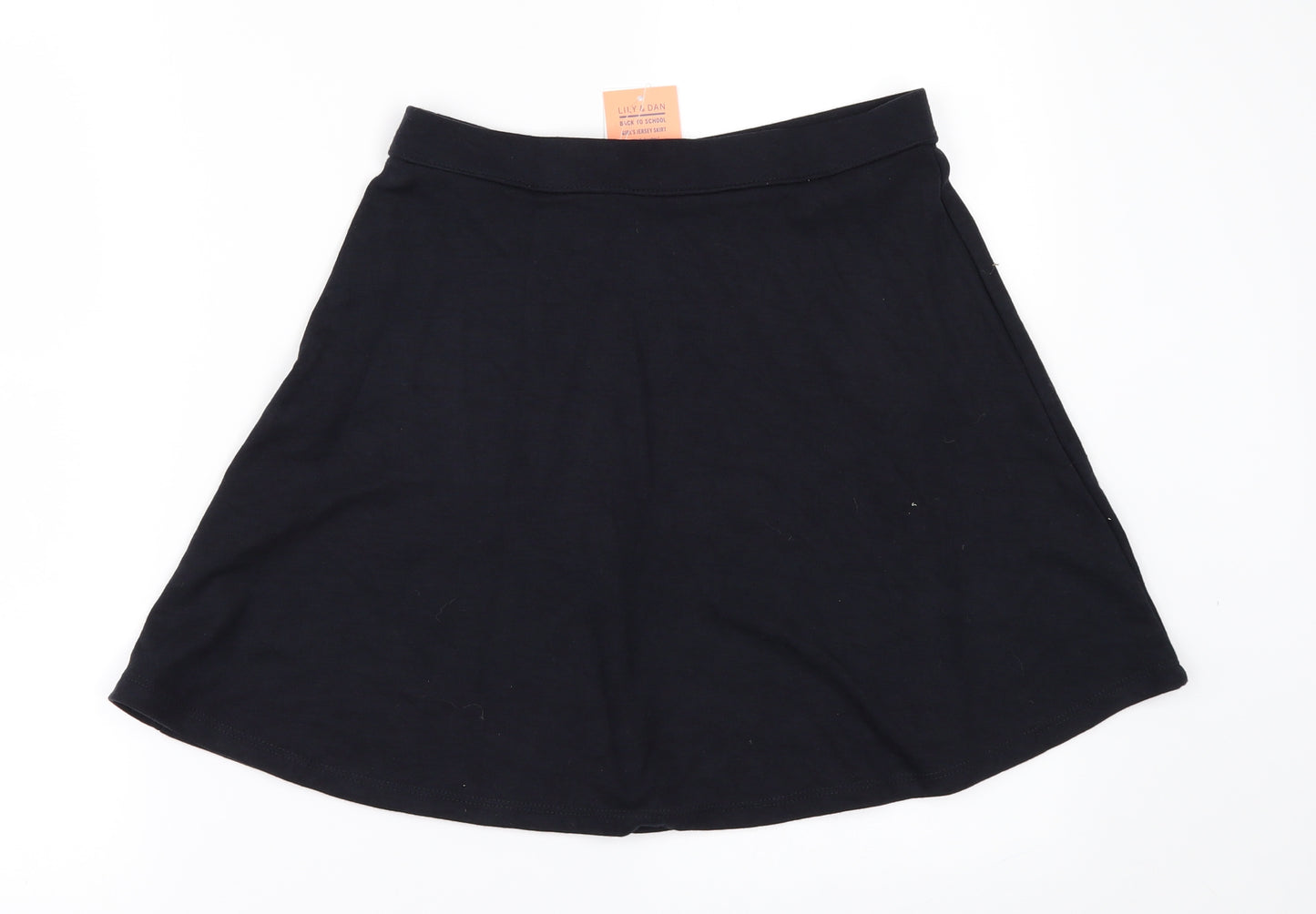 Lilly & Dan Girls Black   A-Line Skirt Size 11-12 Years