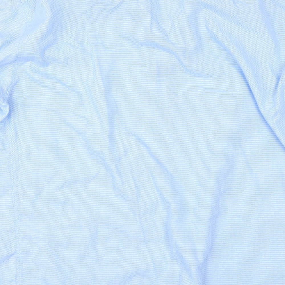 Peter England Mens Blue    Button-Up Size 15.5