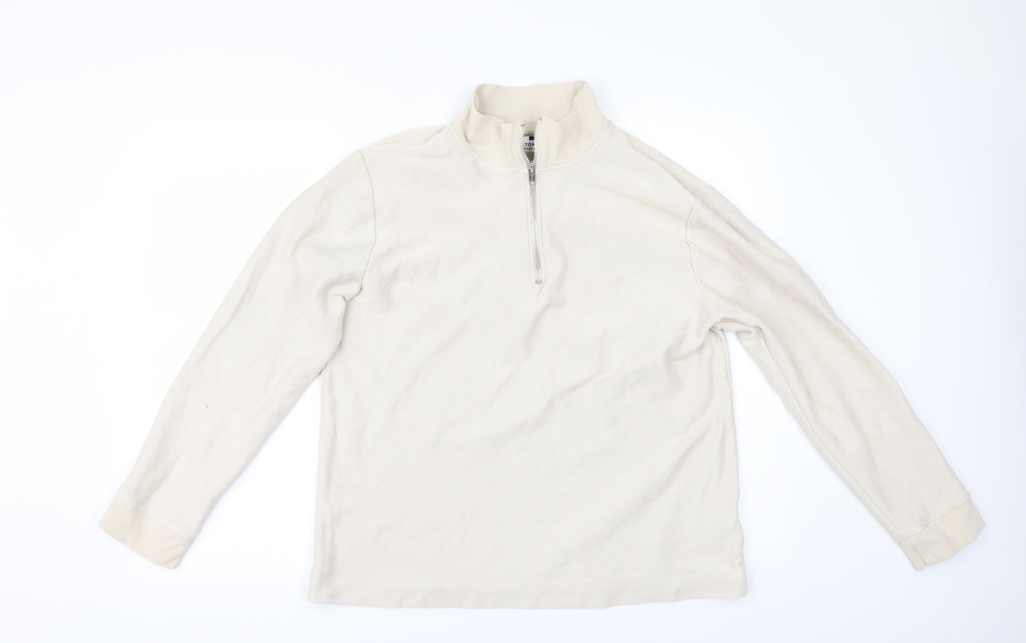Topman Mens Beige   Pullover Jumper Size M
