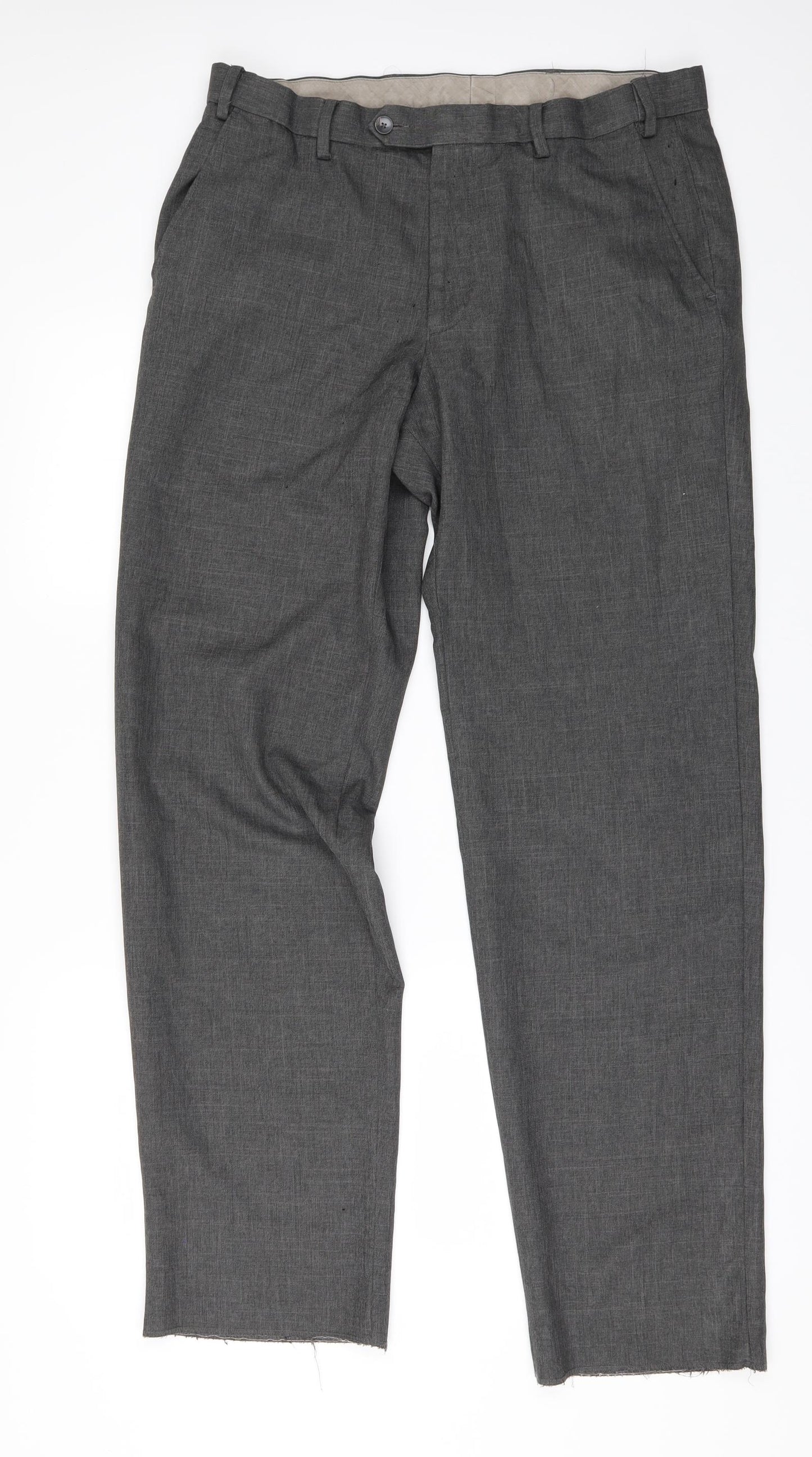 Marks and Spencer Mens Grey   Trousers  Size 34 in L29 in