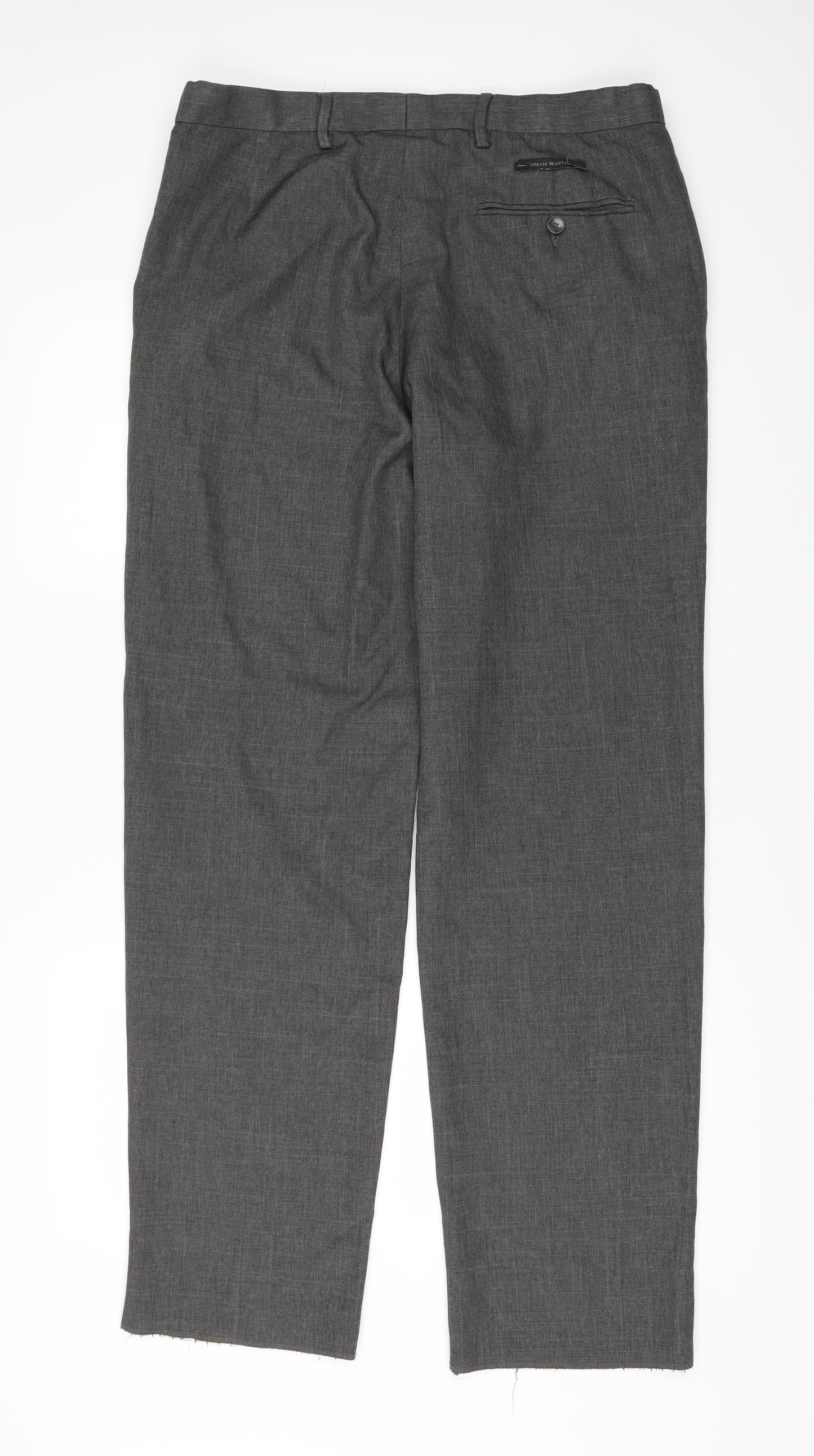 Marks and Spencer Mens Grey   Trousers  Size 34 in L29 in
