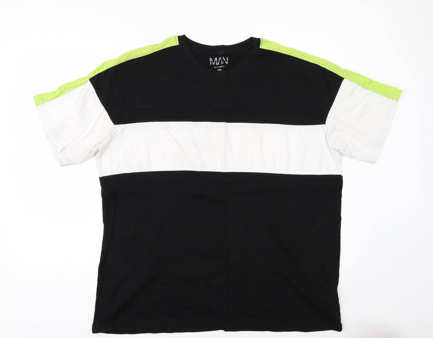 Boohoo Mens Black    T-Shirt Size L