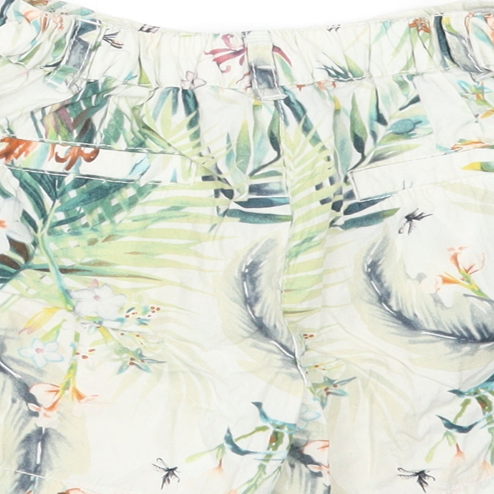 NEXT Boys White Floral  Cropped Trousers Size 18-24 Months