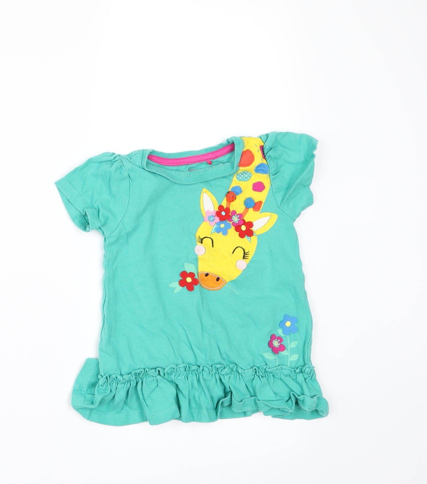 TU Girls Green   Basic T-Shirt Size 18-24 Months