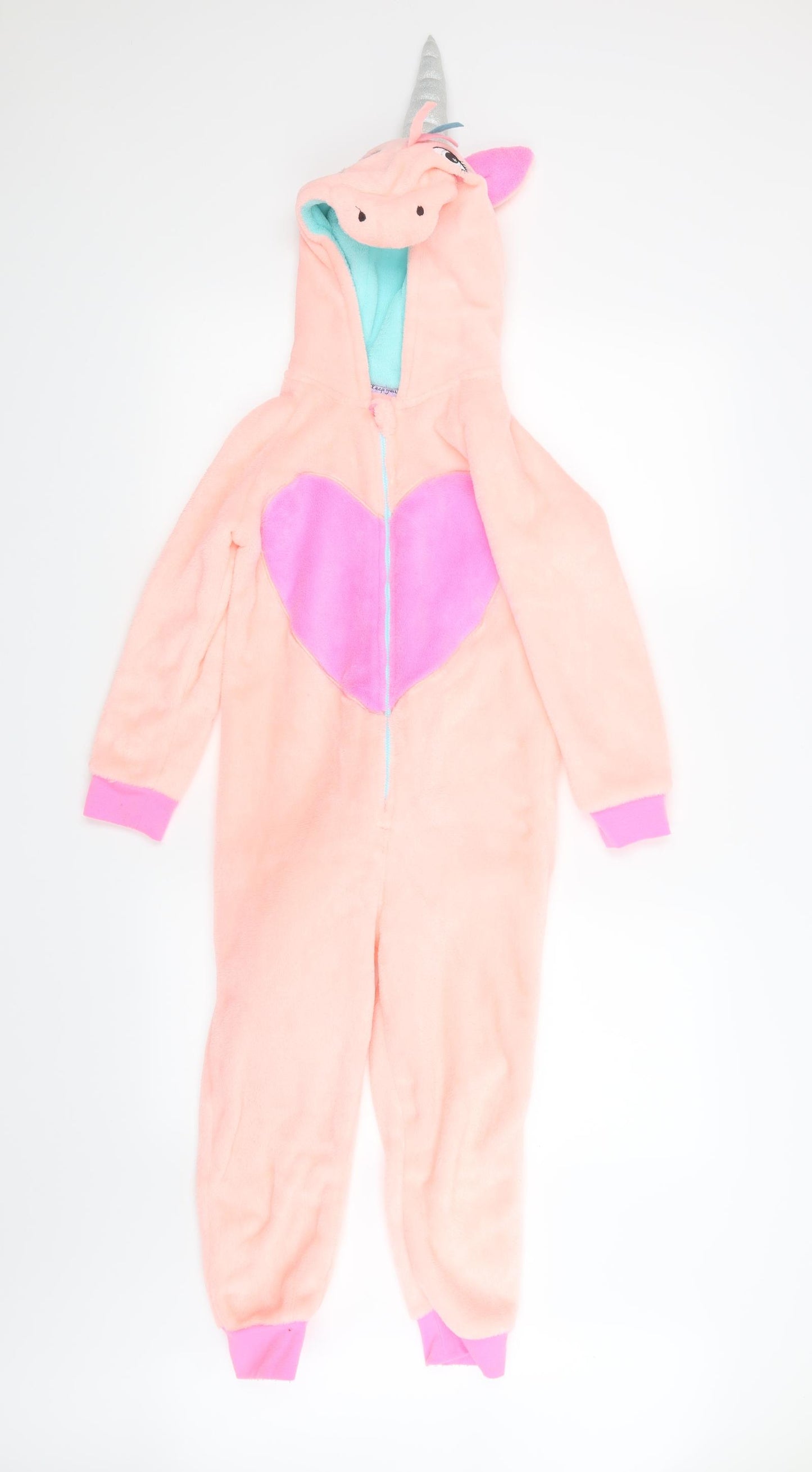 TU Girls Pink Geometric  Top One Piece Size 6-7 Years  - Unicorn