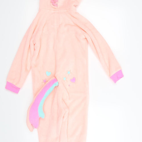 TU Girls Pink Geometric  Top One Piece Size 6-7 Years  - Unicorn