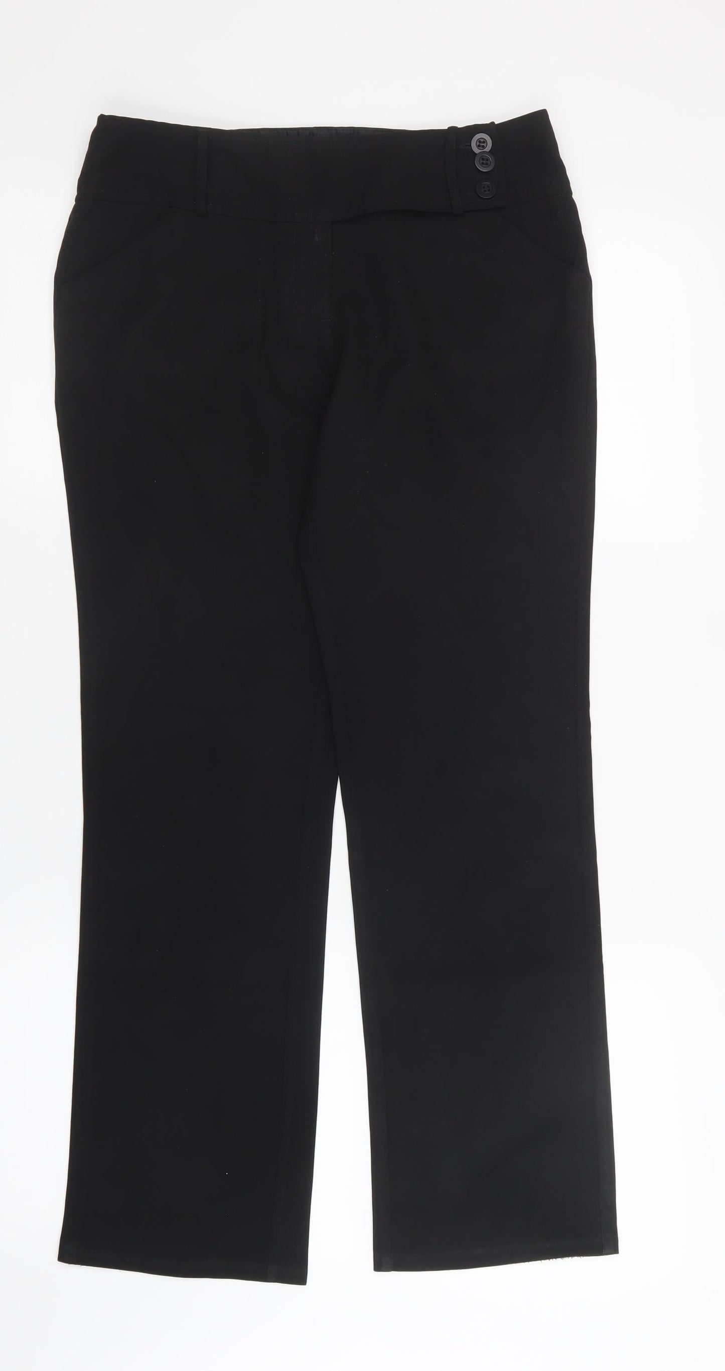 George Girls Black   Capri Trousers Size 12-13 Years