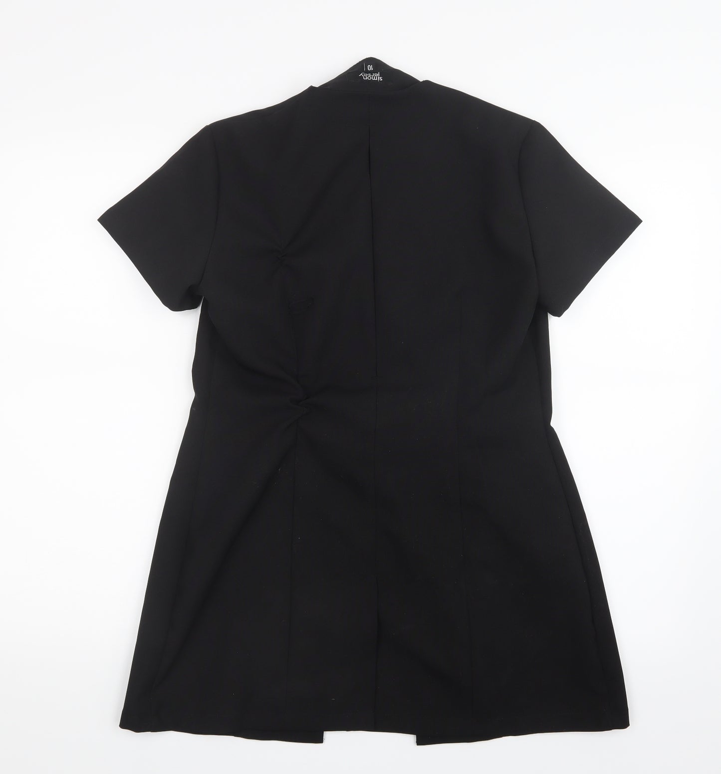 Simon Jersey Womens Black   Basic T-Shirt Size 10