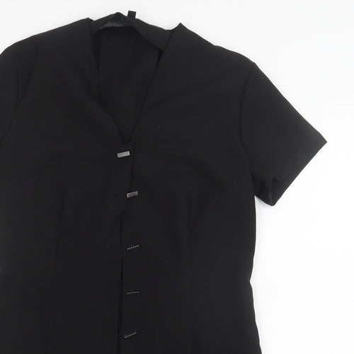 Simon Jersey Womens Black   Basic T-Shirt Size 10